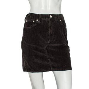 Rag & Bone NY Brown Corduroy Skirt Women's Size 24